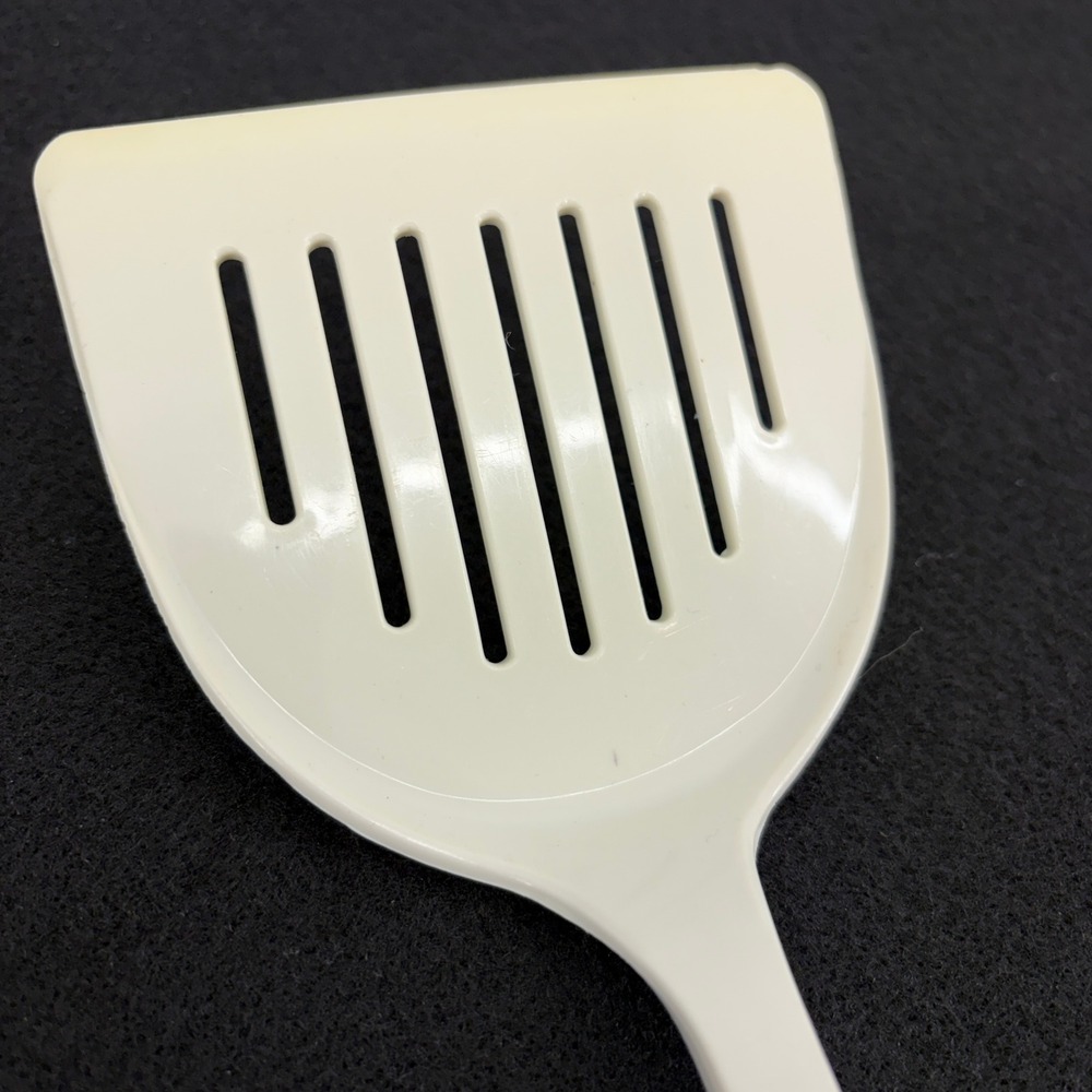 VTG‎ Nylon EKCO USA 7 Slotted Spatula Turner Kitchen Utensil White 4in Wide